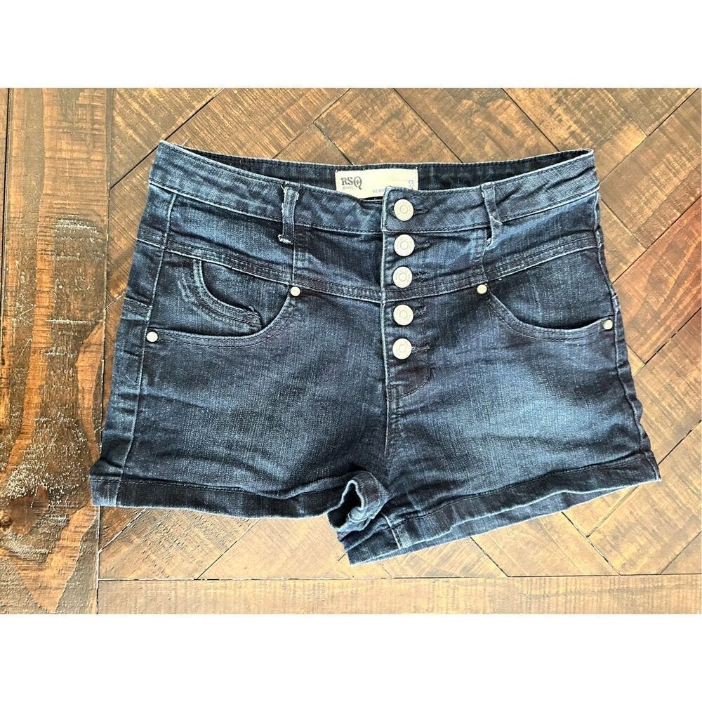 🌸 RSQ Dark Blue Newport High Rise Shorts Size 9